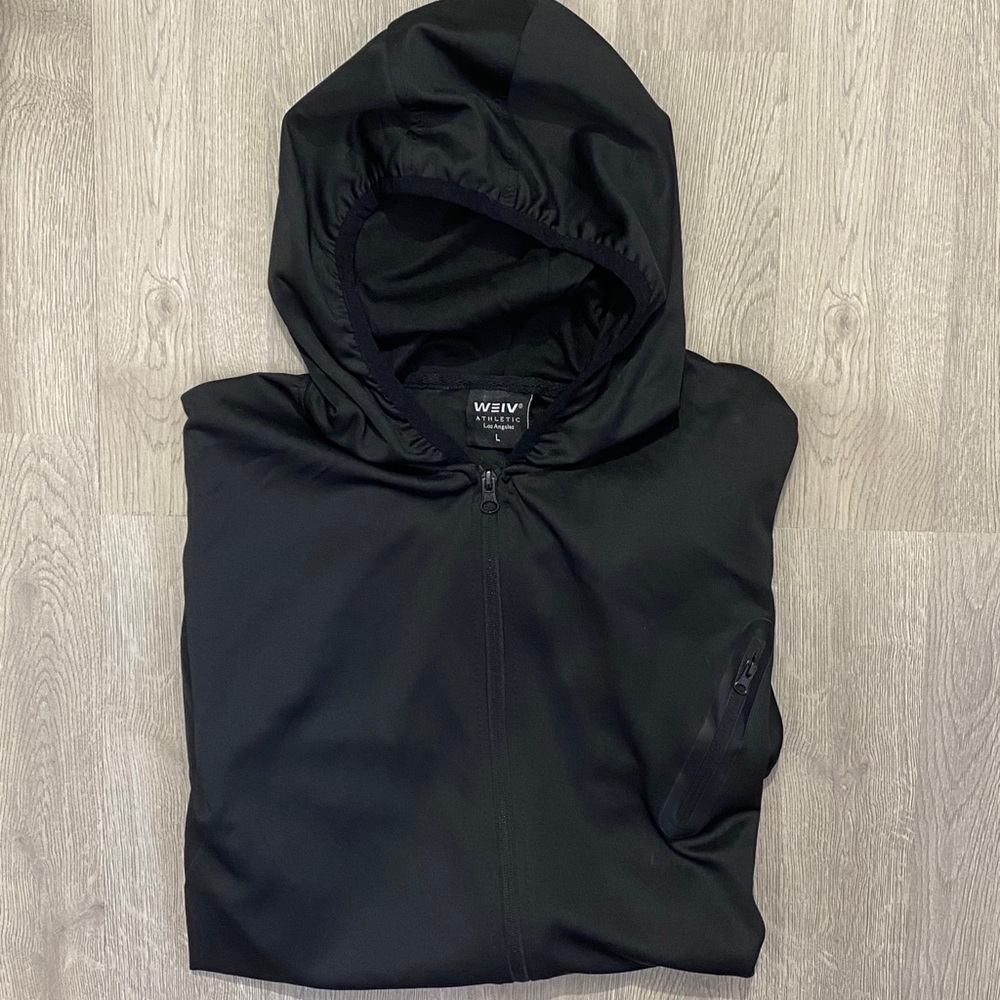 Short sleeve athletic hoodie